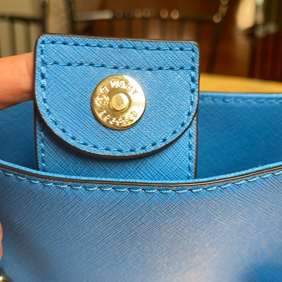 Michael Kors NEW Hamilton Blue Large Leather Tote - Picture 3 of 11